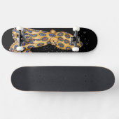 Skateboard Bague bleue Octopus et l'art des bulles (Horz)