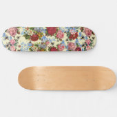 Skateboard Balade avec Roses, Oubliez-moi-Nots et abeilles (Horz)
