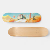 Skateboard Balade en Citrouille lunaire (Horz)