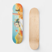 Skateboard Balade en Citrouille lunaire (Recto)
