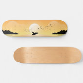 Skateboard Baleine de mer coucher du soleil (Horz)