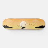 Skateboard Baleine de mer coucher du soleil (Horz)