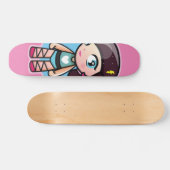 Skateboard ballerine rose mignonne (Horz)