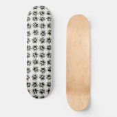 Skateboard Balles noires, Paws de chien, Paws de chat, Plan (Recto)