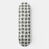 Skateboard Balles noires, Paws de chien, Paws de chat, Plan (Recto)