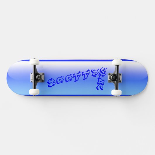 Skateboard Ballons bleus (Horz)
