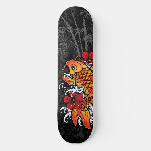 Skateboard Bambou de Koi (Recto)