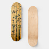 Skateboard Bambou de la forêt zen vintage (Recto)