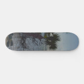 Skateboard Banana River Palm Trees Painterly (Horz)