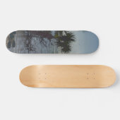 Skateboard Banana River Palm Trees Painterly (Horz)