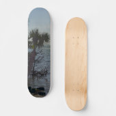 Skateboard Banana River Palm Trees Painterly (Recto)