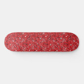 Skateboard Bandana Red Paisley  (Horz)