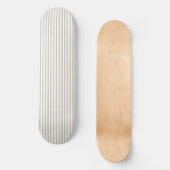 Skateboard Bande de cueillette beige et blanche (Recto)