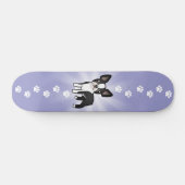 Skateboard Bande dessinée Boston Terrier (Horz)