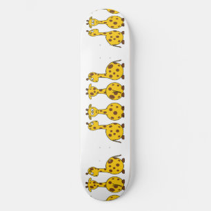 Skateboard Bande dessinée mignonne de girafe