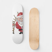 Skateboard Bande dessinée Père Noël et (Recto)
