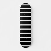Skateboard Bande noire et blanche moderne (Devant)