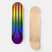 Skateboard Bandes arc-en-ciel (Recto)