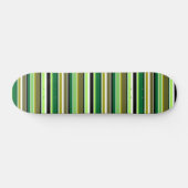 Skateboard Bandes blanches vert mignonne (Horz)