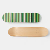 Skateboard Bandes blanches vert mignonne (Horz)