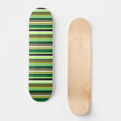 Skateboard Bandes blanches vert mignonne (Recto)