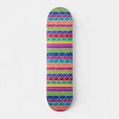Skateboard Bandes colorées (Devant)