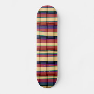 Skateboard Bandes d'art rétro coloré design graphique 2