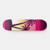 Skateboard Bandes de couchers de soleil tropicaux (Horz)