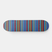 Skateboard Bandes de violet bleu mignonne (Horz)