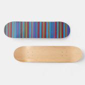 Skateboard Bandes de violet bleu mignonne (Horz)