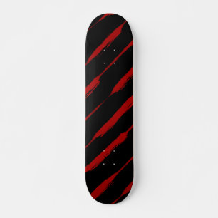 Skateboard Bandes encrées en rouge
