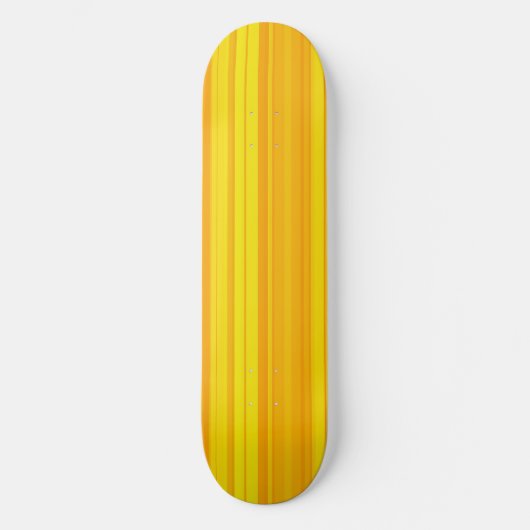 Skateboard Bandes jaunes orange (Recto)