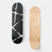 Skateboard Bandes noires 3D (Recto)