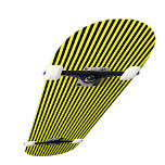 Skateboard Bandes noires jaunes<br><div class="desc">Jaune/Black Stipes/Lines,  modifier pivoter,  utiliser arrière - plan ajouter le vôtre.</div>