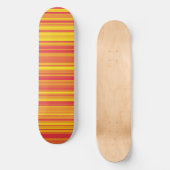 Skateboard Bandes Orange Rouge Jaune (Recto)