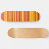 Skateboard Bandes Orange Rouge Jaune (Horz)