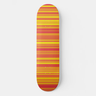 Skateboard Bandes Orange Rouge Jaune