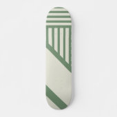 Skateboard Bandes triangulaires en vert (Devant)