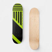 Skateboard Bandes triangulaires - Vert citron (Recto)