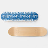 Skateboard Bandes tropicales de palmiers (Horz)