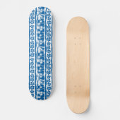 Skateboard Bandes tropicales de palmiers (Recto)