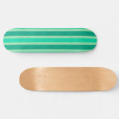 Skateboard Bandes vertes et turquoise (Horz)