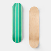 Skateboard Bandes vertes et turquoise (Recto)