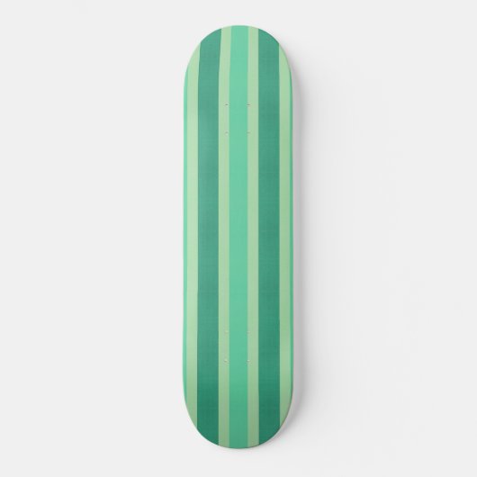Skateboard Bandes vertes et turquoise (Recto)
