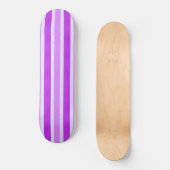 Skateboard Bandes violettes et blanches (Recto)