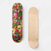 Skateboard Bannière Jardin Fleurs Tulip (Recto)