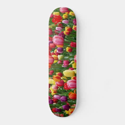 Skateboard Bannière Jardin Fleurs Tulip (Recto)