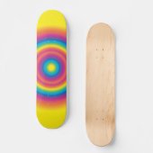 Skateboard Barre ronde Arc-en-ciel (Recto)