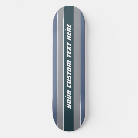 Skateboard Barres de texte personnalisé Motif (Recto)