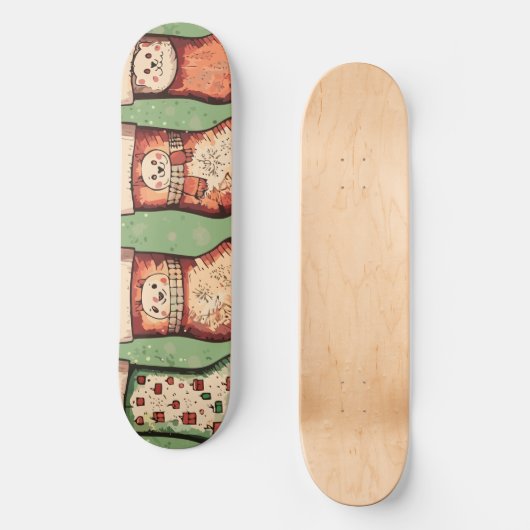 Skateboard Bas de Noël (Recto)